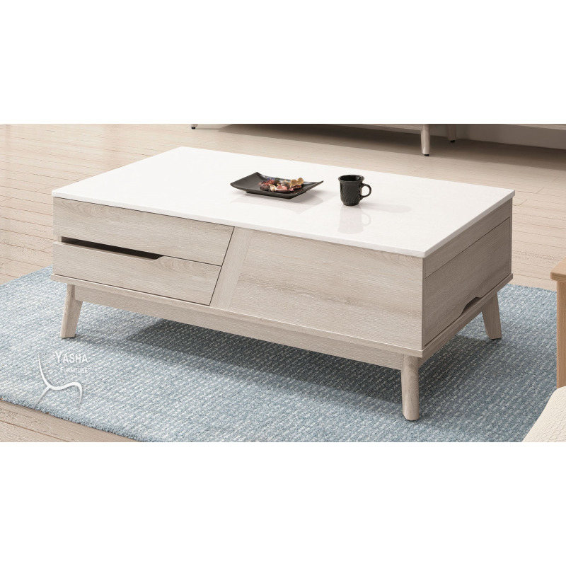 B290-01 哈娜石面大茶几 (H345+白石)