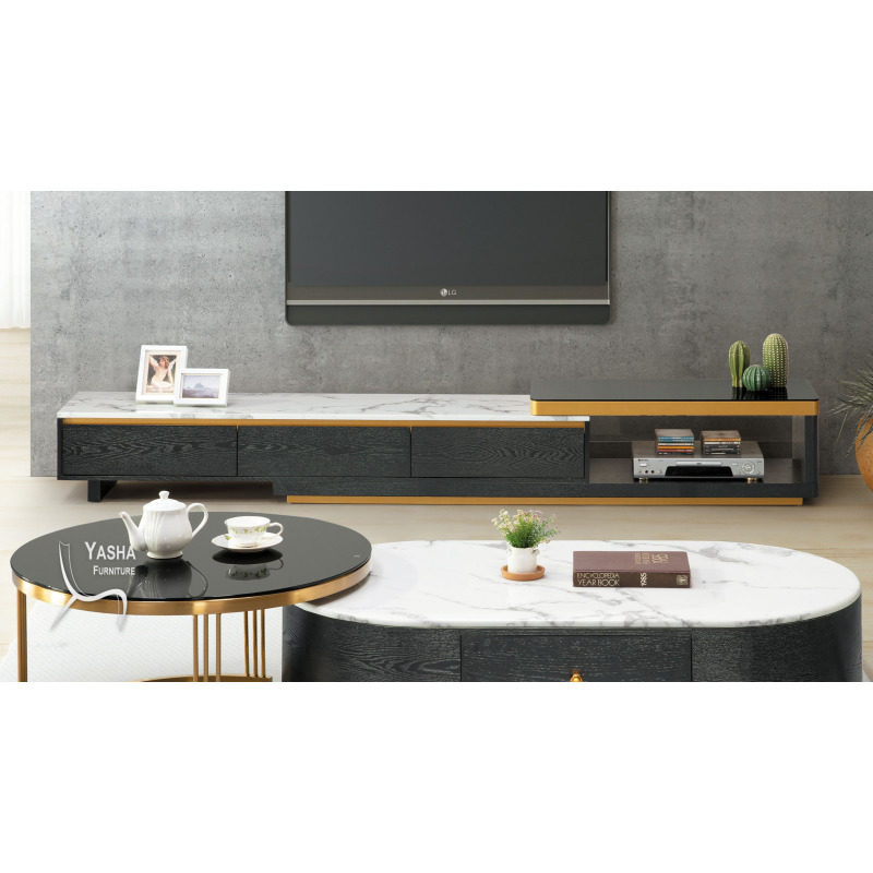 B349-01 赫伯特石面6尺伸縮長櫃 (1906)