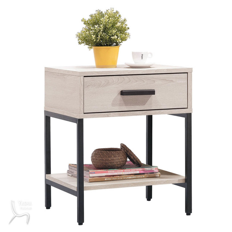 B109-06 瑪爾斯一抽床頭櫃 (F161+HY01)