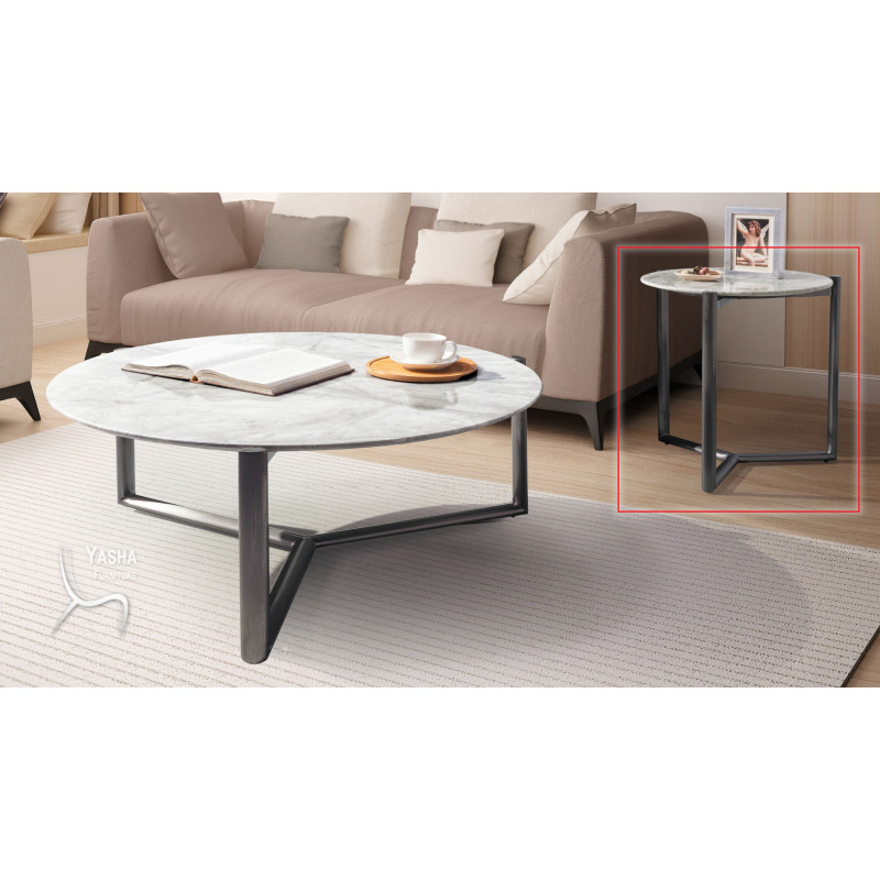B316-02 伊迪絲石面小茶几 (CJ392B)