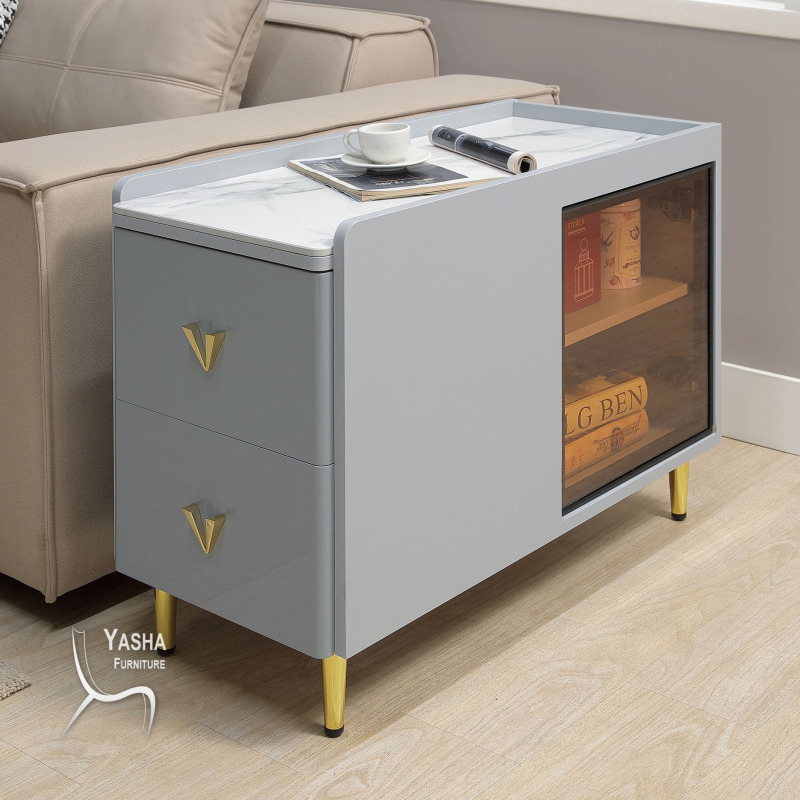 B329-01 克利夫灰色邊櫃 (800灰)