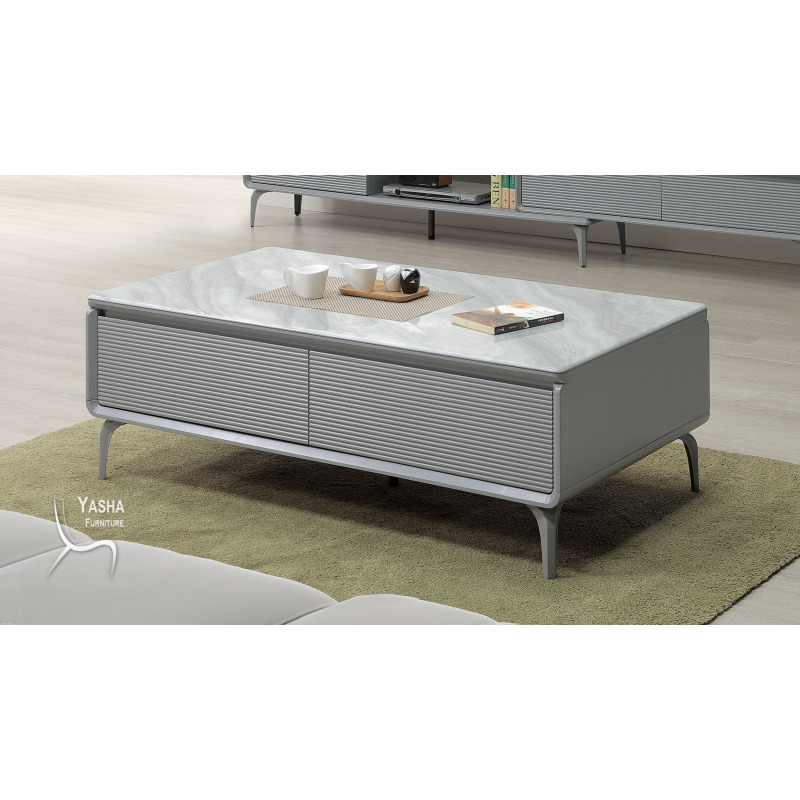 B274-02 格瑞塔石面大茶几 (2338-1300)