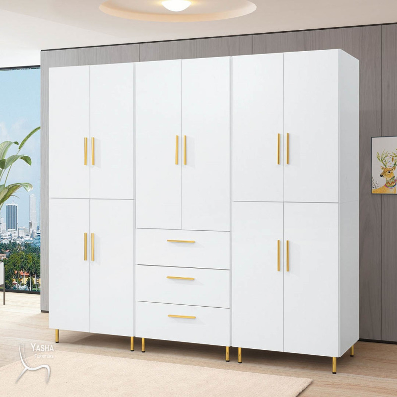 B98-01 赫拉7.5尺組合衣櫥(J607×2+J608)