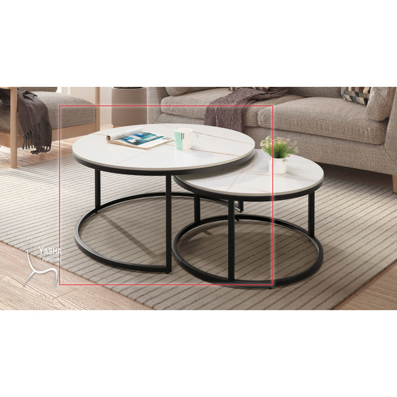 B320-03 艾維斯岩板茶几組 (AH50大小)