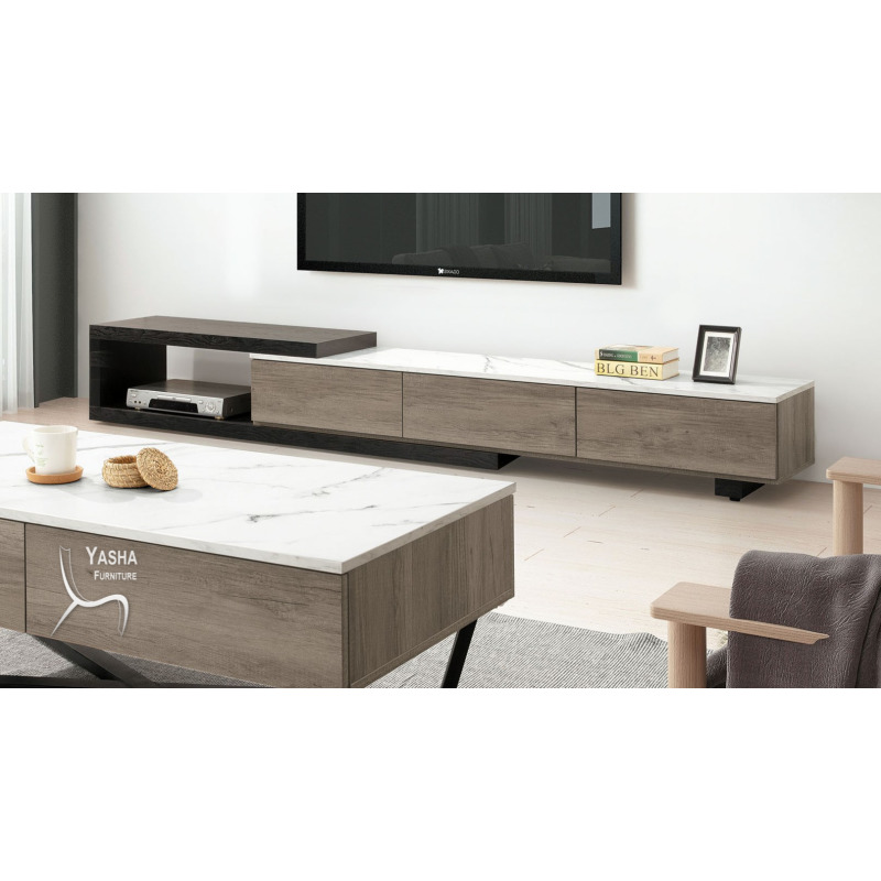 B360-02 丹尼爾6.2尺伸縮長櫃 (H163)