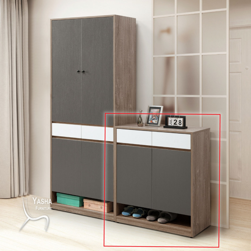 B408-02 艾爾頓2.7尺鞋櫃 (G232)