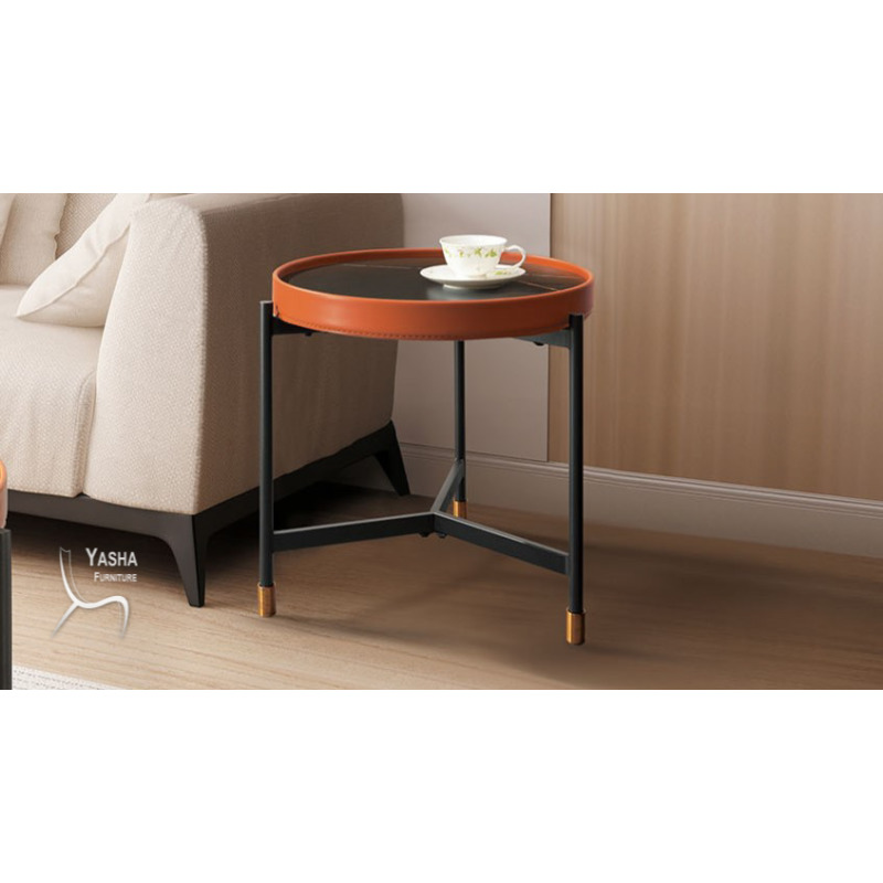 B310-04 柏格斯陶板小茶几 (CJ632C)(橘色)