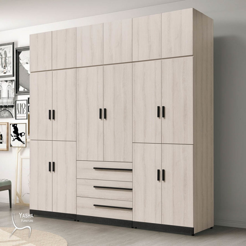 B110-01 瑪爾斯8尺組合高衣櫥(D615&times;2+D609+D612&times;3)