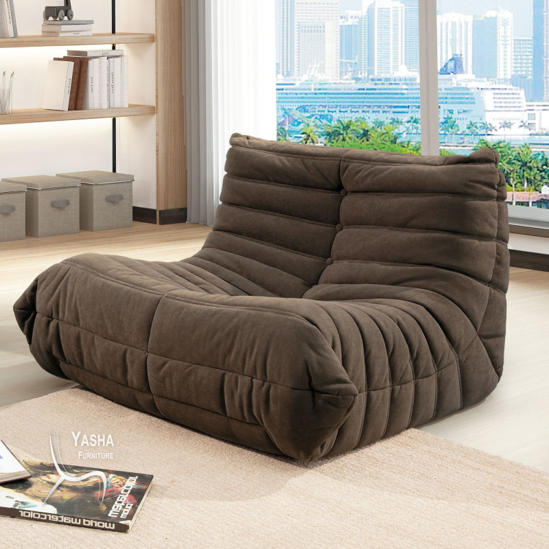 B237-02 勞倫斯單人椅 (咖啡)(毛毛蟲)