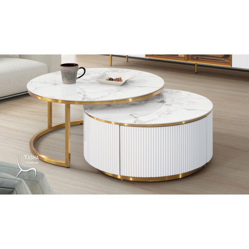 B338-02 愛琳娜岩板茶几組 (YX28)