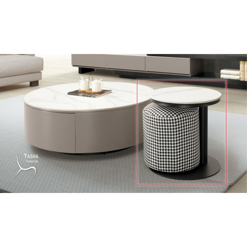 B258-02 艾塞爾岩板小茶几 (1605小)