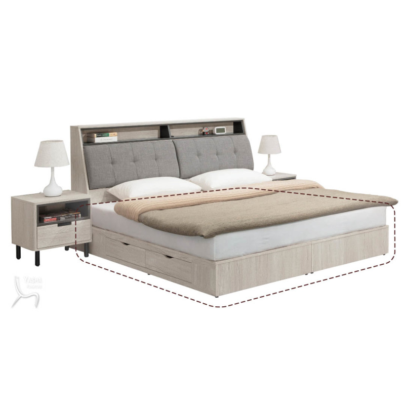 B101-04 溫哥華5尺四抽收納床底 (H303×2)