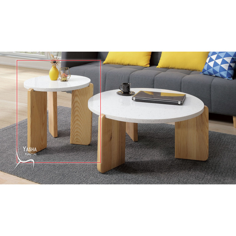 B310-02 莫瑞諾水磨石小茶几 (B15小)