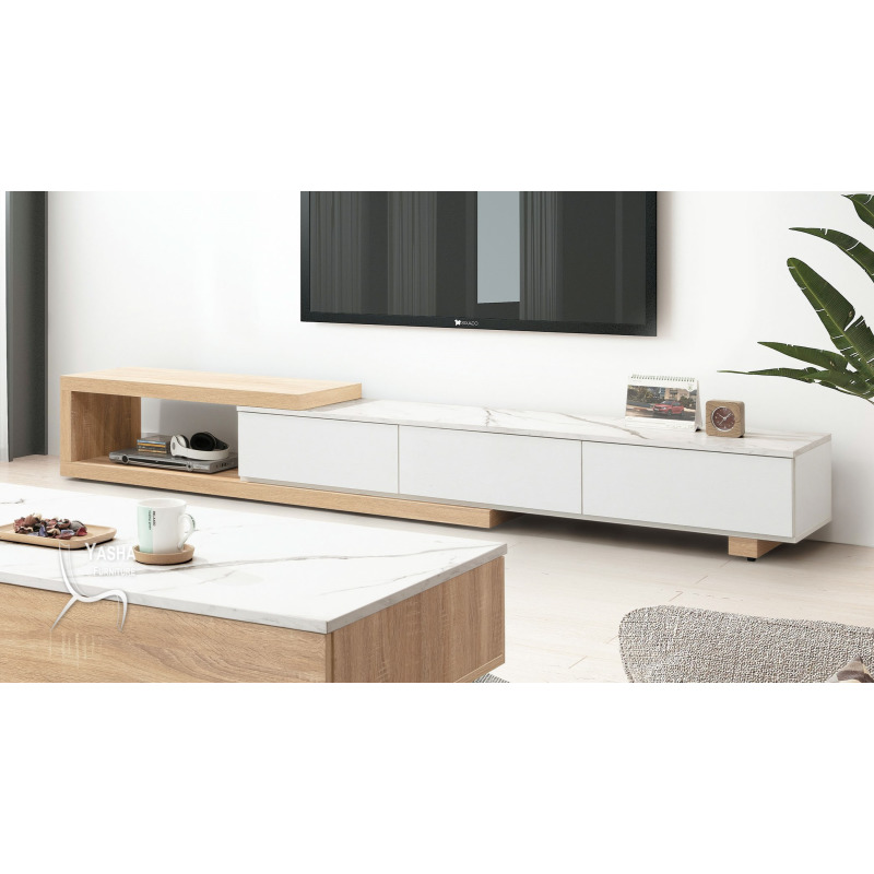 B373-02 克莉絲6.2尺伸縮長櫃 (H161)