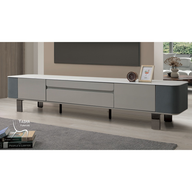 B351-02 蓋茲6.6尺岩板長櫃 (TV65)