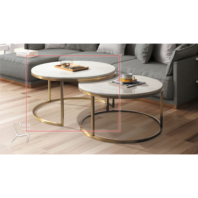 B313-04 卡拉石面小茶几 (C888 小)