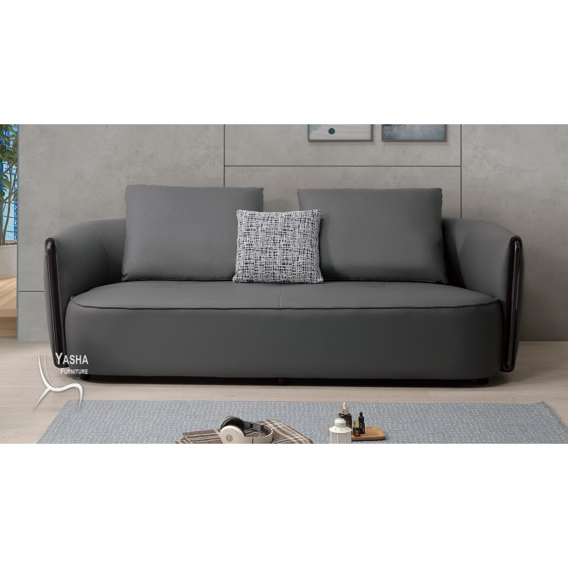 B213-04 法蘭克三人貓抓皮沙發 (H356三人)