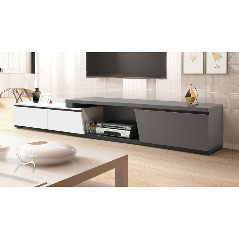 B359-02 傑斯6尺伸縮長櫃 (G356)(灰/白)