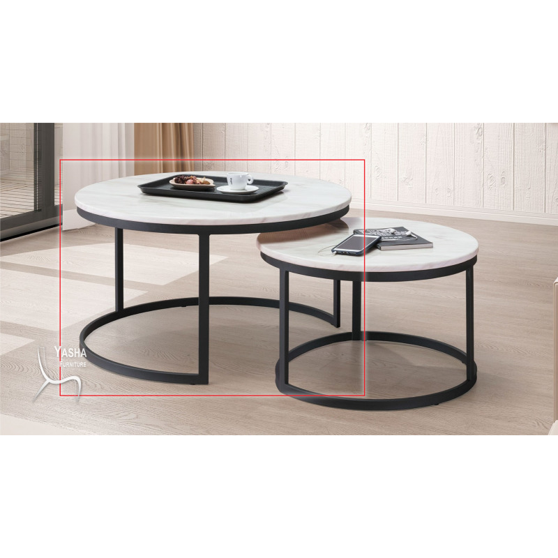 B321-01 帕特石面大茶几 (888)(中花白)