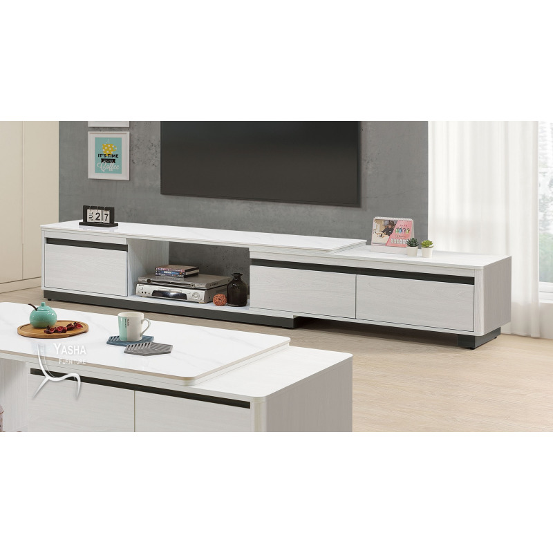 B363-01 卡森6尺岩板伸縮長櫃 (L204+J107岩板)