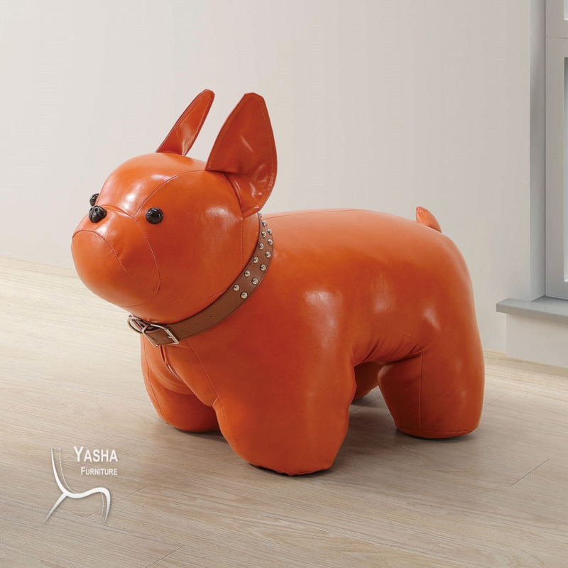 B240-02 法鬥狗 (橘)(油蠟皮)