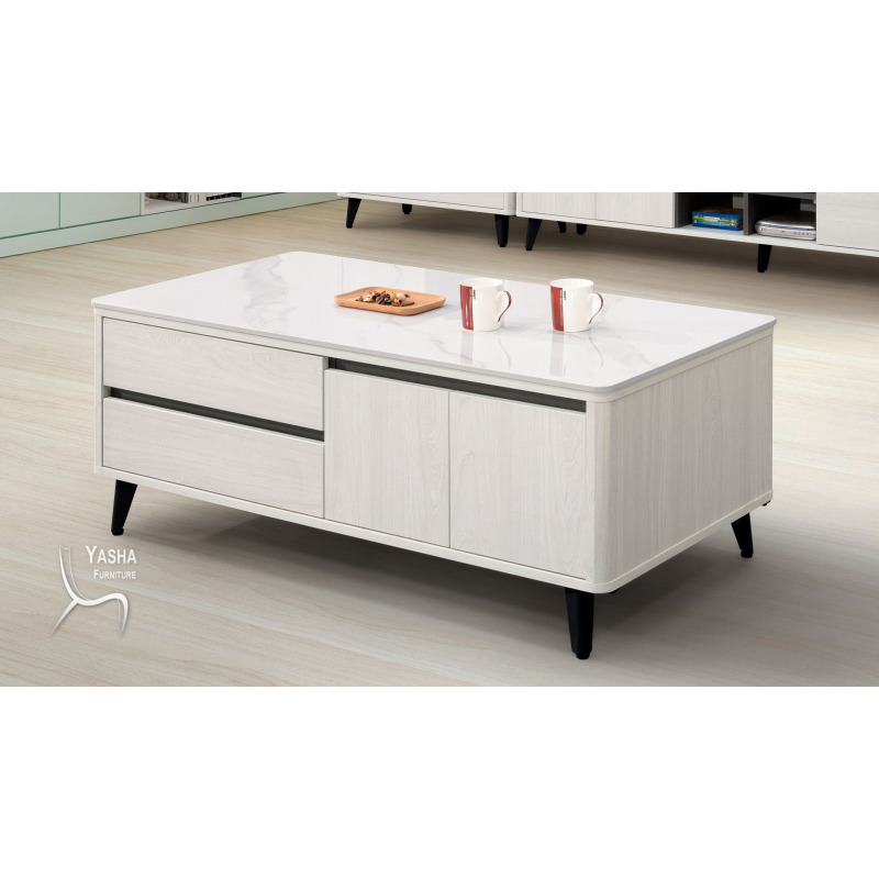 B285-02 卡森4尺岩板大茶几 (J104+J104岩板)