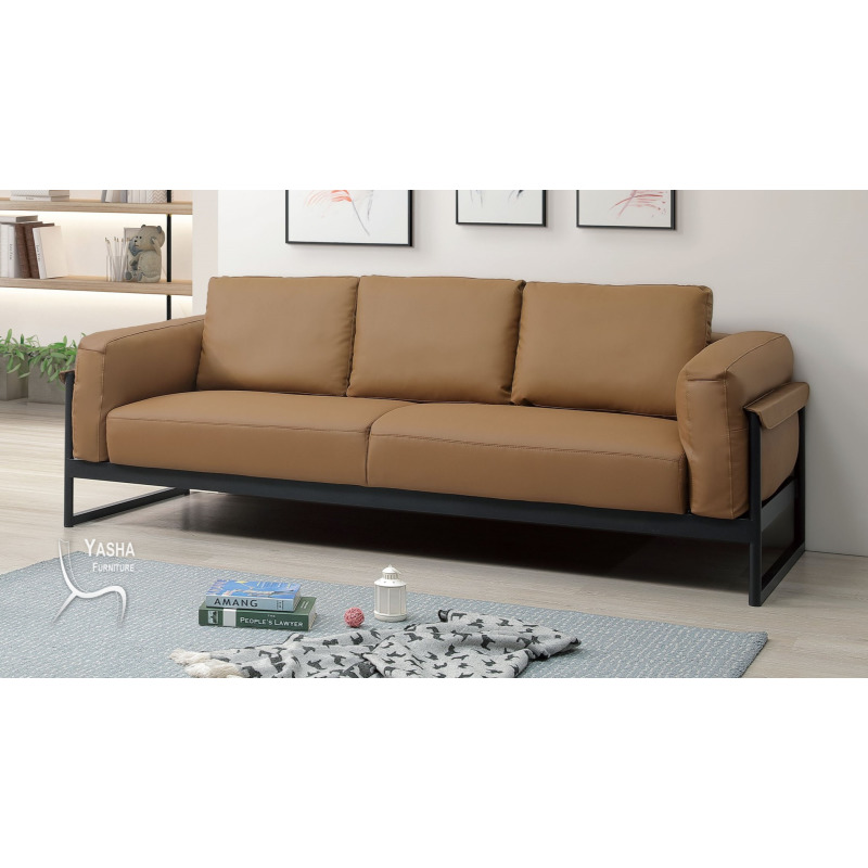 B213-02 霍華德三人皮沙發 (H317三人)