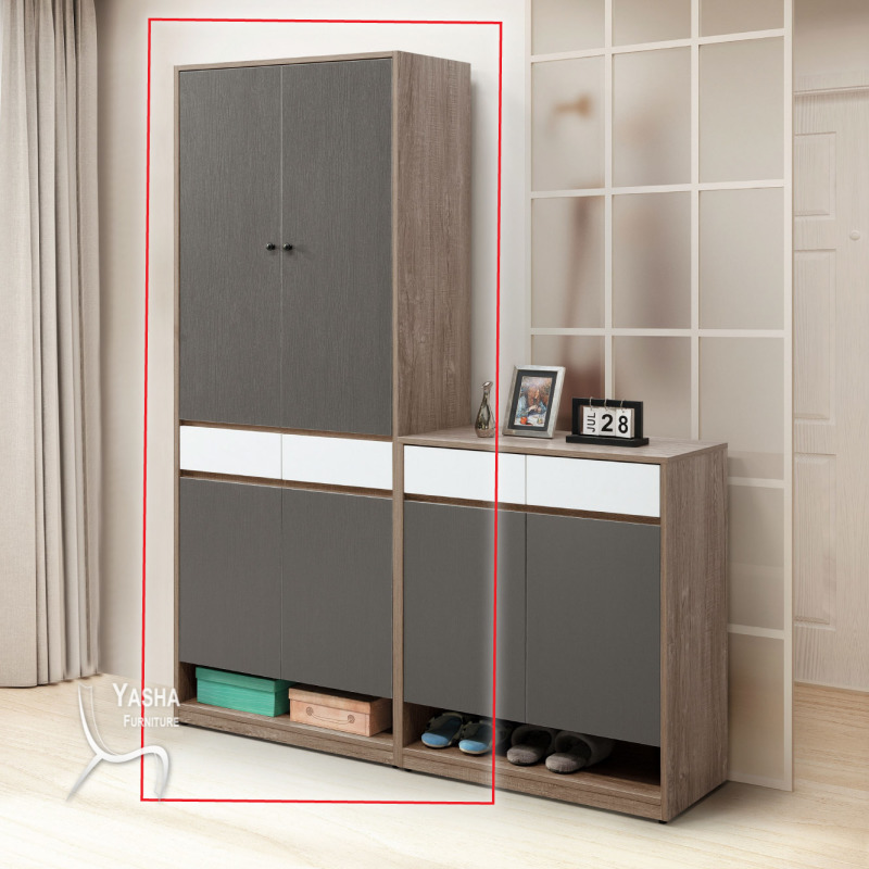 B408-01 艾爾頓2.7×6.6尺高鞋櫃 (G233)