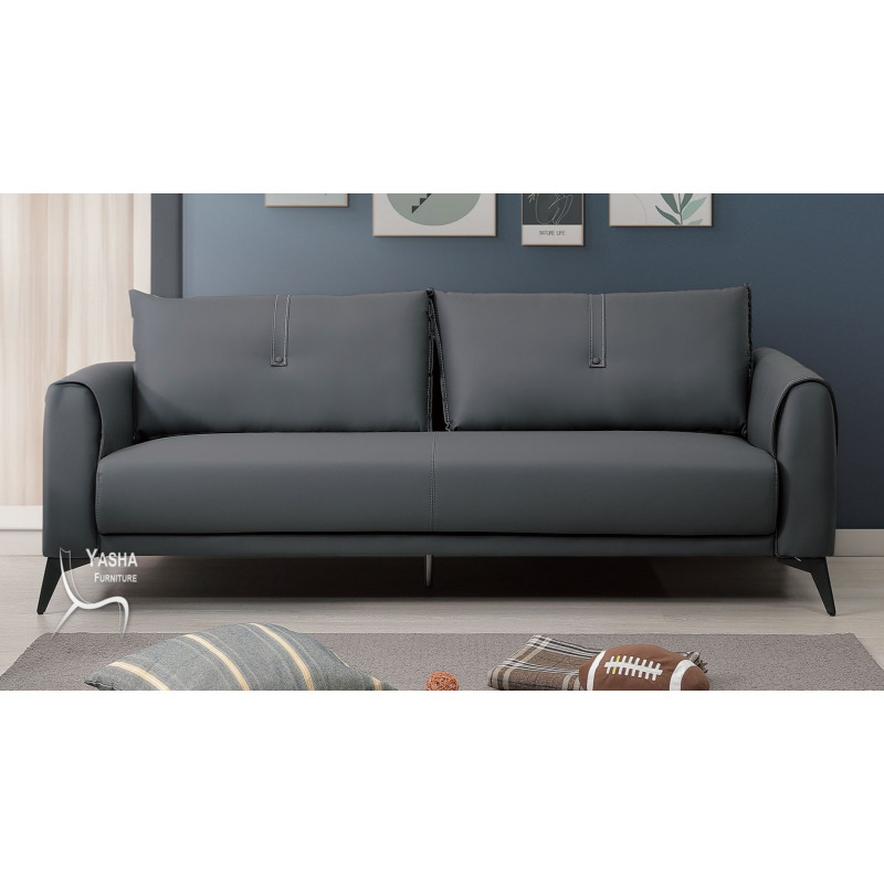 B215-04 伊凡斯三人皮沙發 (F748三人)