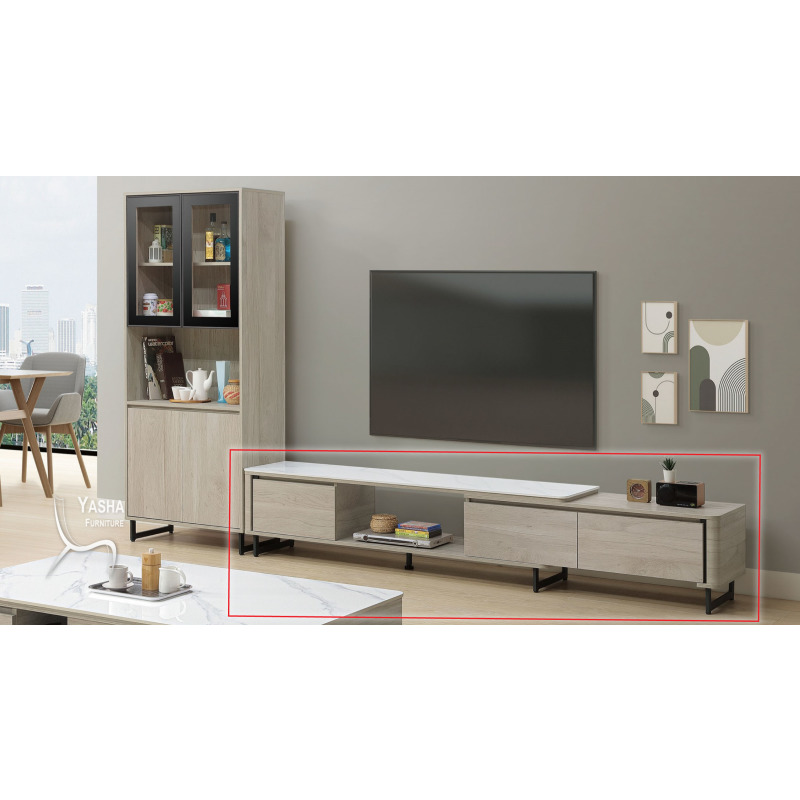 B371-02 威瑟斯6尺岩板伸縮長櫃