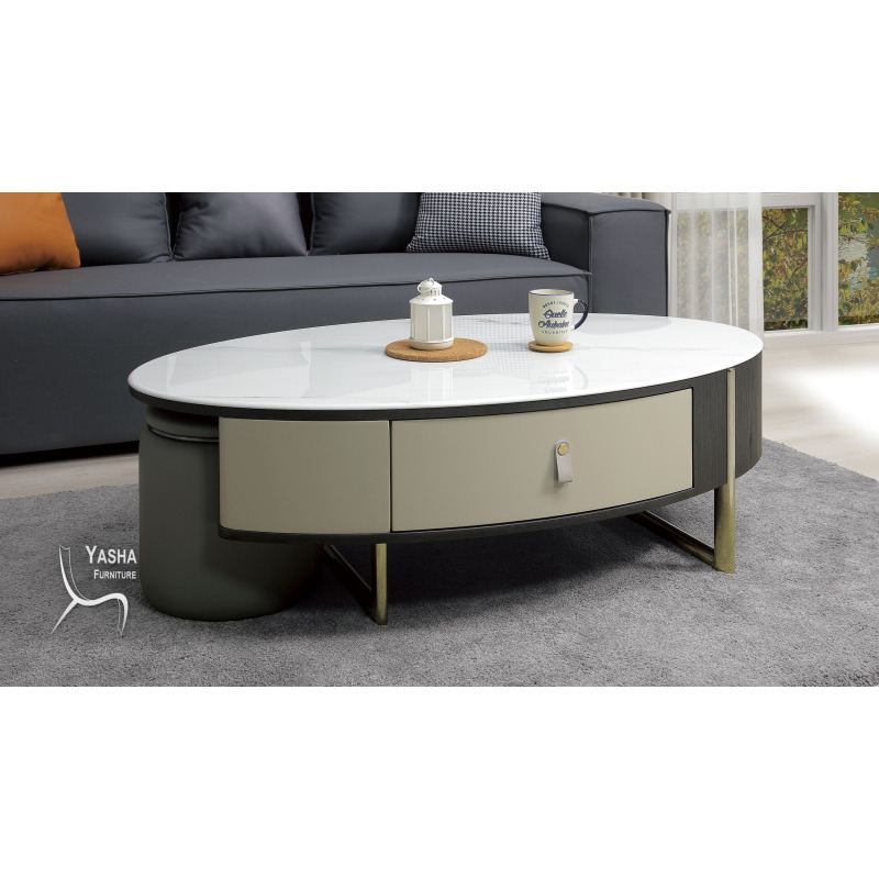 B249-02 英格麗石面大茶几 (8821)(含凳)