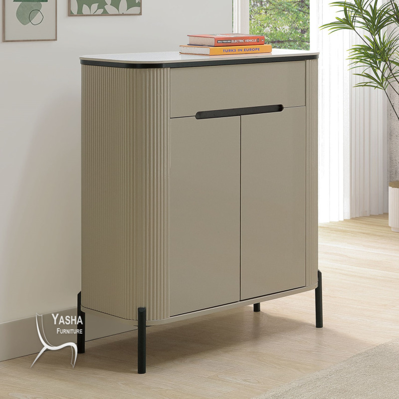 B407-03 韋伯2.7尺岩板鞋櫃 (3121黑腳)