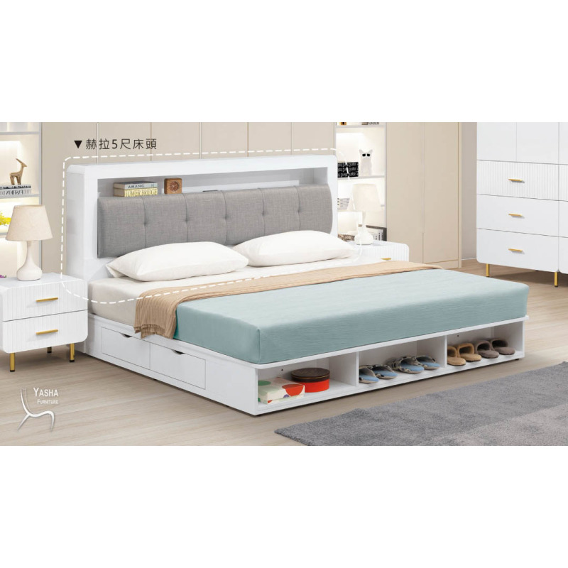 B92-02 赫拉5尺床頭 (J601)