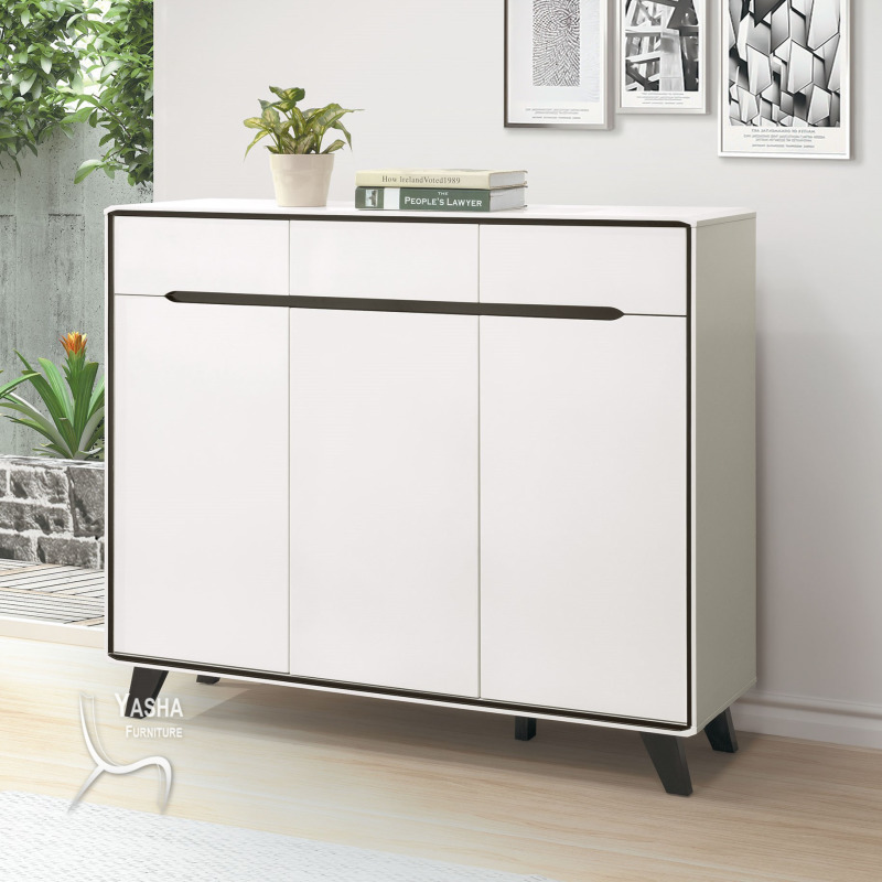 B406-03 歐恩4尺亮面鞋櫃 (MD1865)