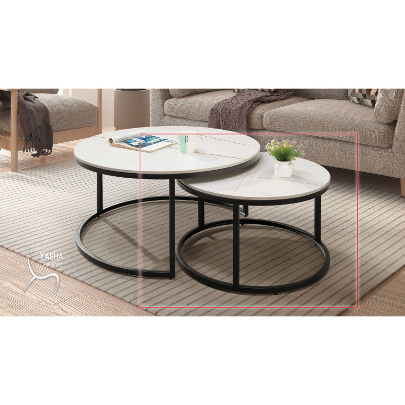 B320-04 艾維斯岩板小茶几 (AH50小)