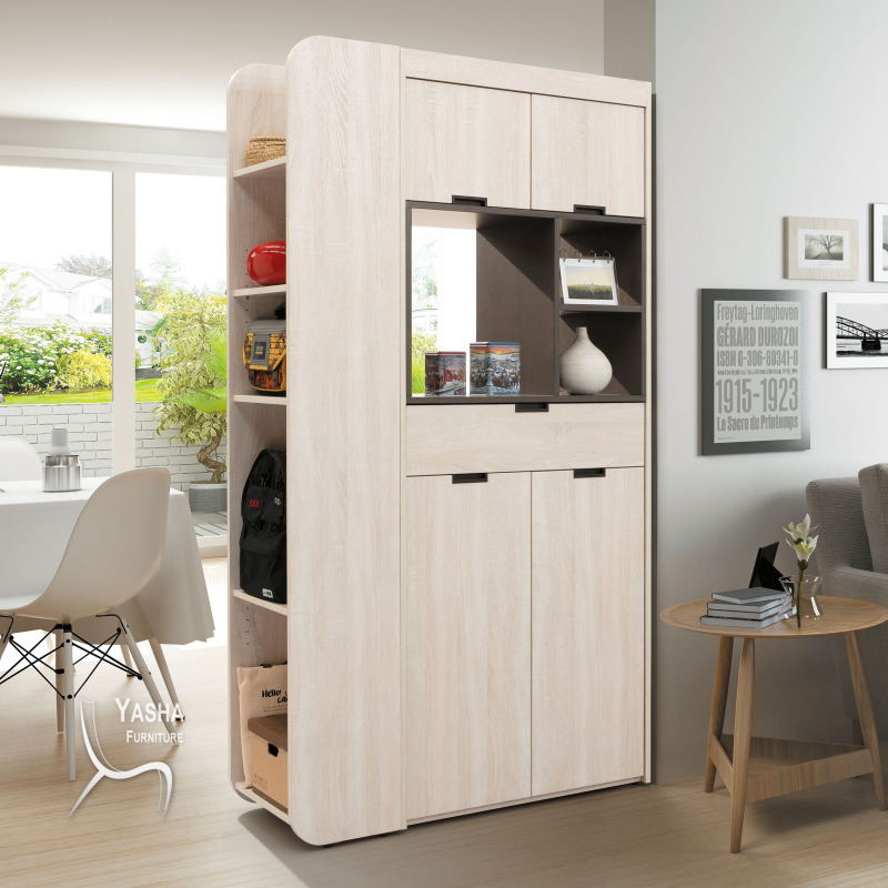 B385-01 克莉絲3.7尺隔間鞋櫃 (H173+H174)(白原切)