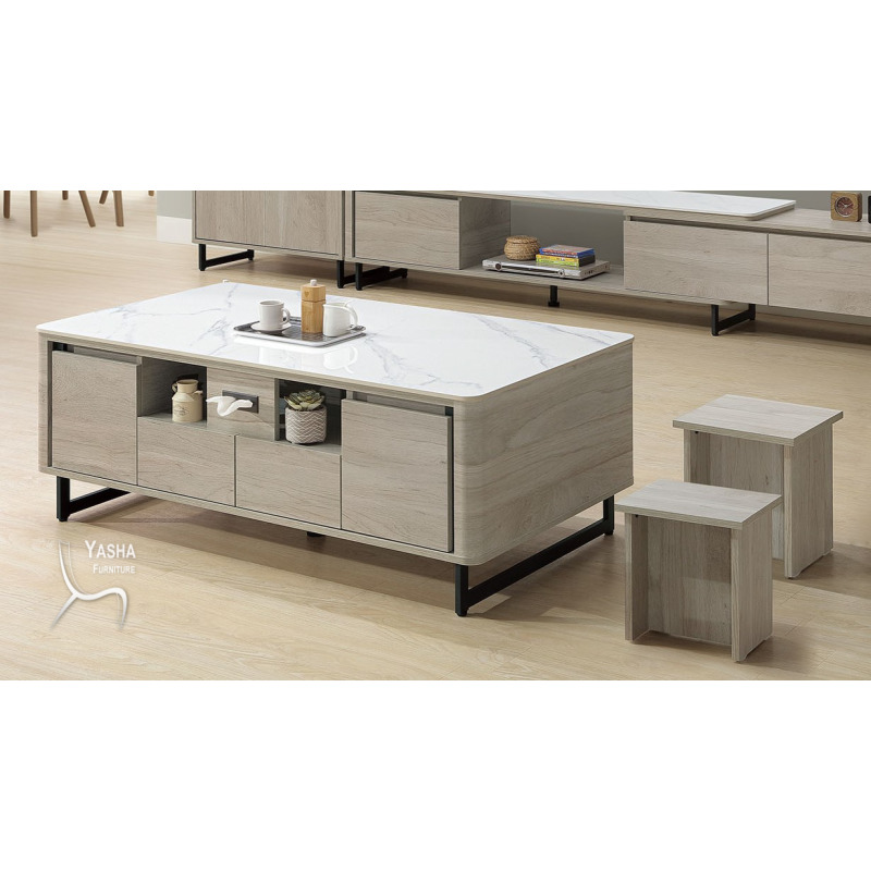 B293-01 威瑟斯4.3尺大茶几 (HY869+HY869岩板)
