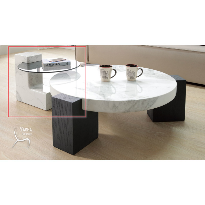 B306-03 哈諾德玻璃小茶几 (YS2278小)