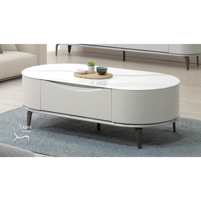 B277-02 瑞迪斯玻璃大茶几 (249-130)