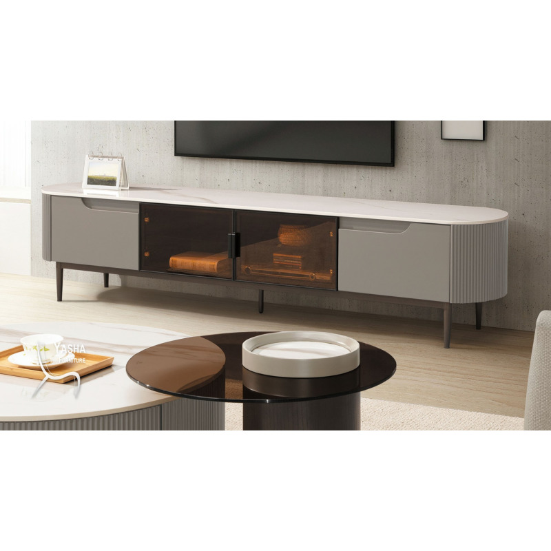 B348-02 朱莉亞6.6尺岩板長櫃 (9026)