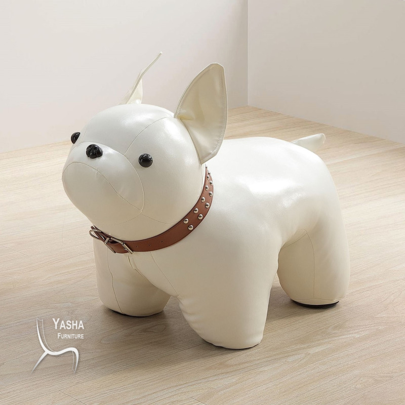 B240-01 法鬥狗 (白)(油蠟皮)