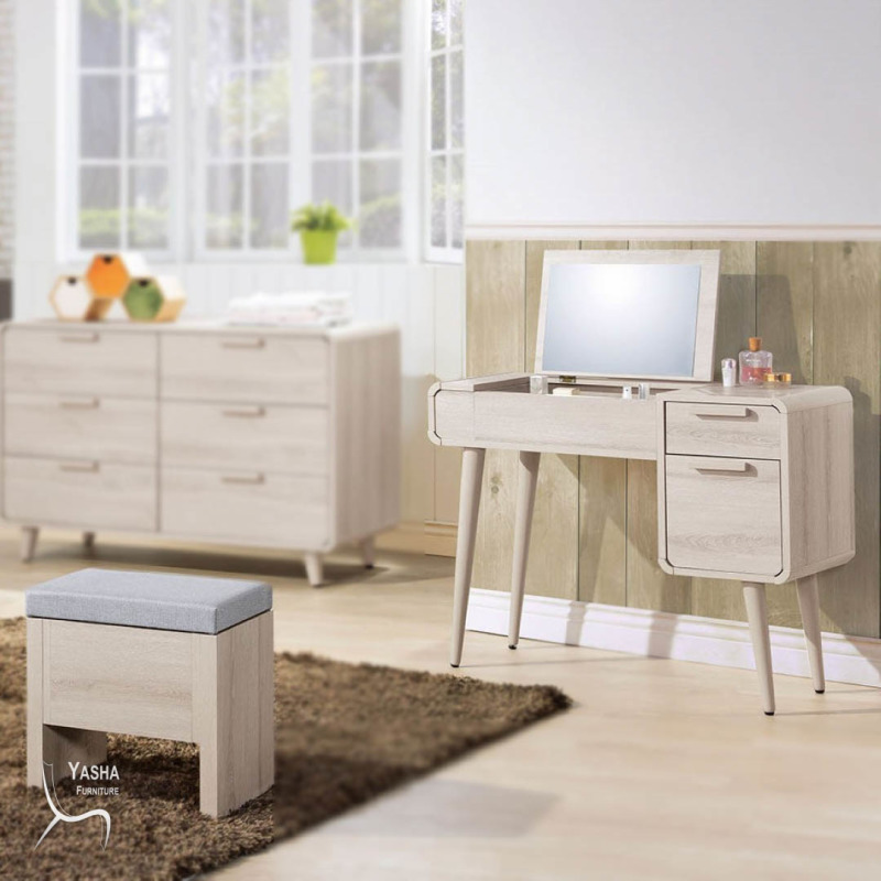 B105-12 珊蒂3尺掀鏡台 (含椅)(C105+C106)