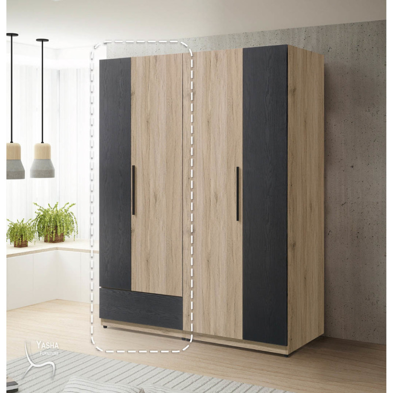 B115-01 慕尼黑2.5尺單吊衣櫥 (HY741)