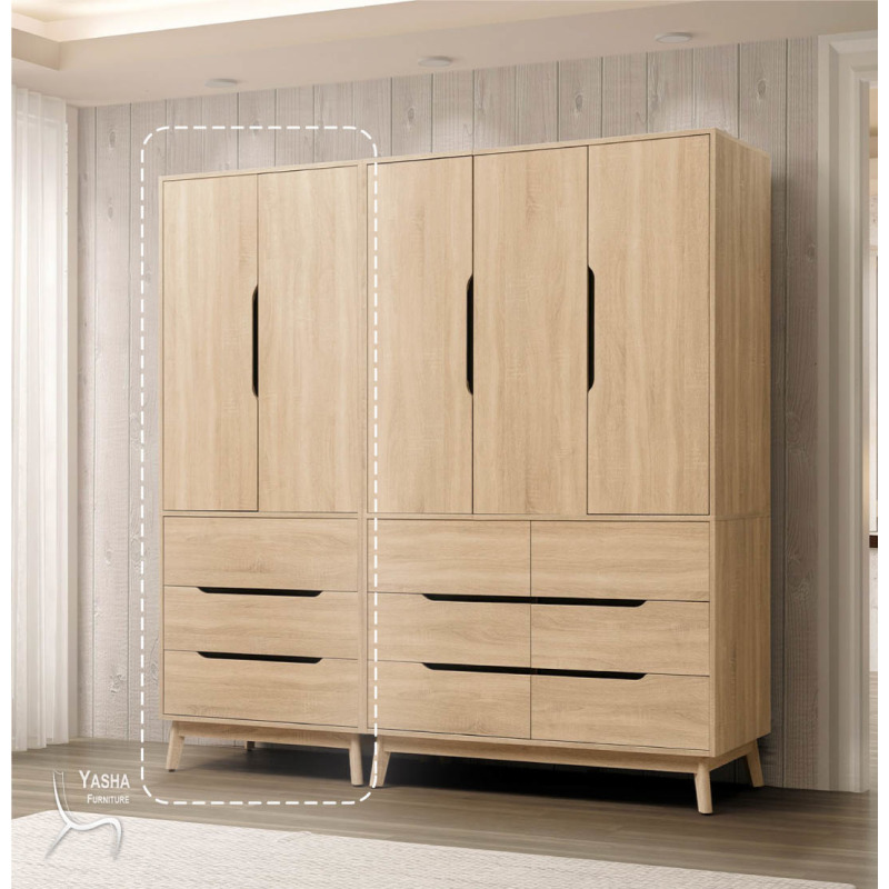 B128-02 奧斯陸3×7尺衣櫥 (D209)