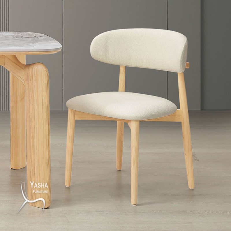 B519-02 艾許莉原木實木餐椅 (232原木)