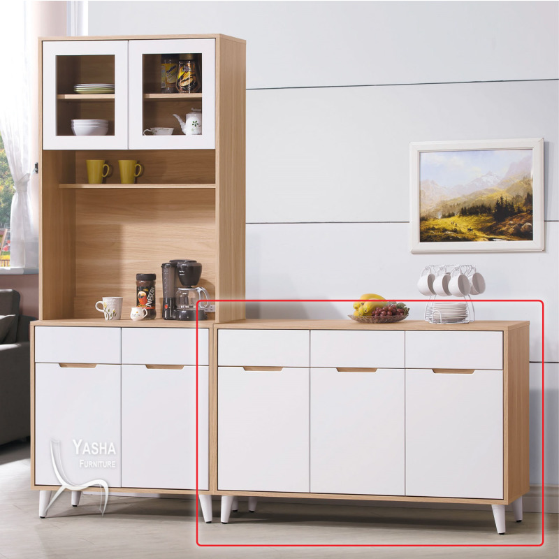 B454-03 伊登北歐4尺餐櫃下座(A329)