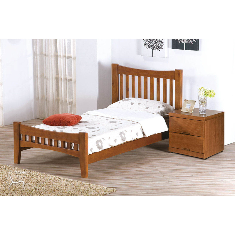 B190-05 依娜柚木色3.5尺床台