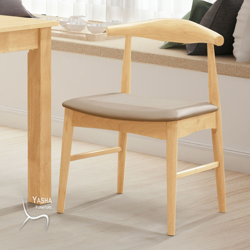 B522-05 溫斯頓本色淺咖啡皮餐椅 (RT514 皮)