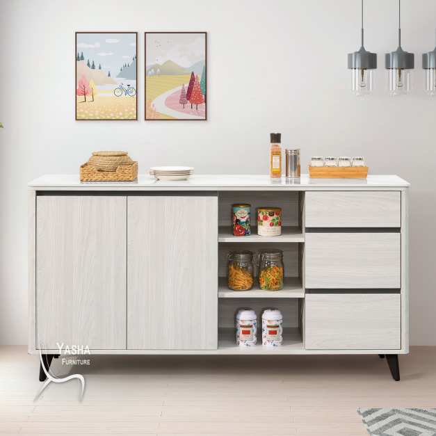 B448-02 卡森5.3尺收納櫃下座(J110+J110岩板)