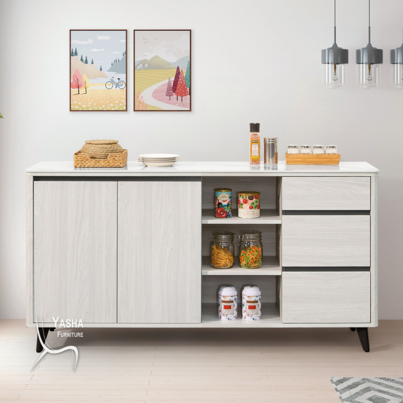 B448-02 卡森5.3尺收納櫃下座(J110+J110岩板)